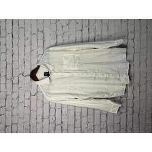 GAP Men's‎ White Casual Button-Up Shirt, Size Large